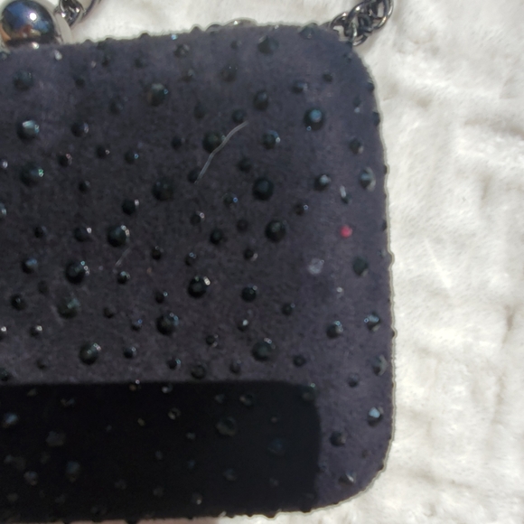 EUC WHBM black rhinestone evening bag - Picture 5 of 5